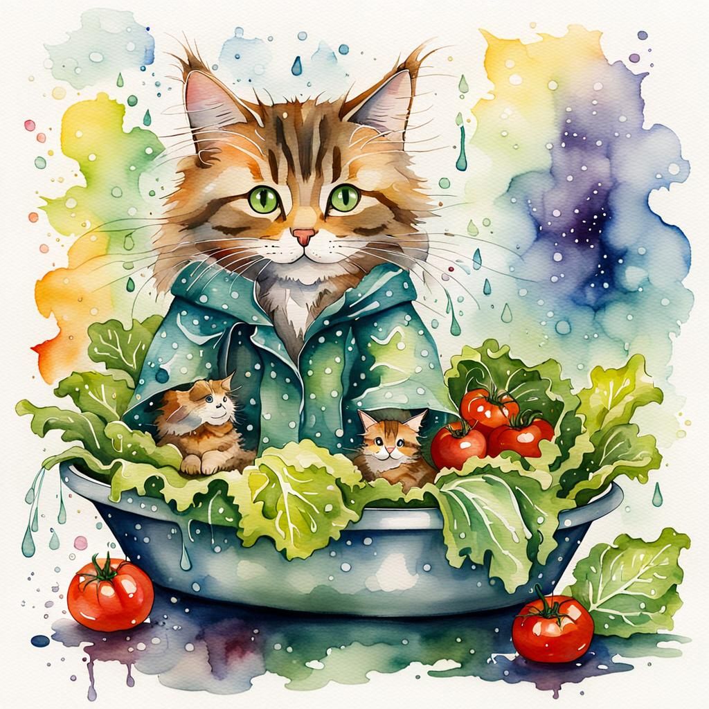 Es gibt kein schlechtes Wetter - nur ungeeignete Kleidung 😅🤣

Meine Küchenhelferlein waschen Gemüse und Salat im Spülb...