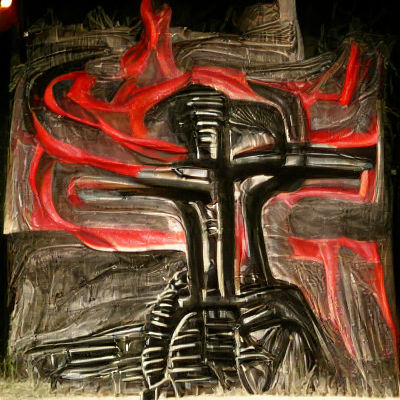 Abstract Generative Art in Blue and Green