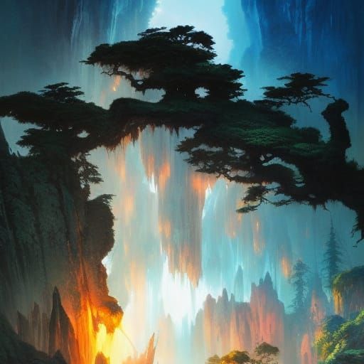 Fantastic cave World