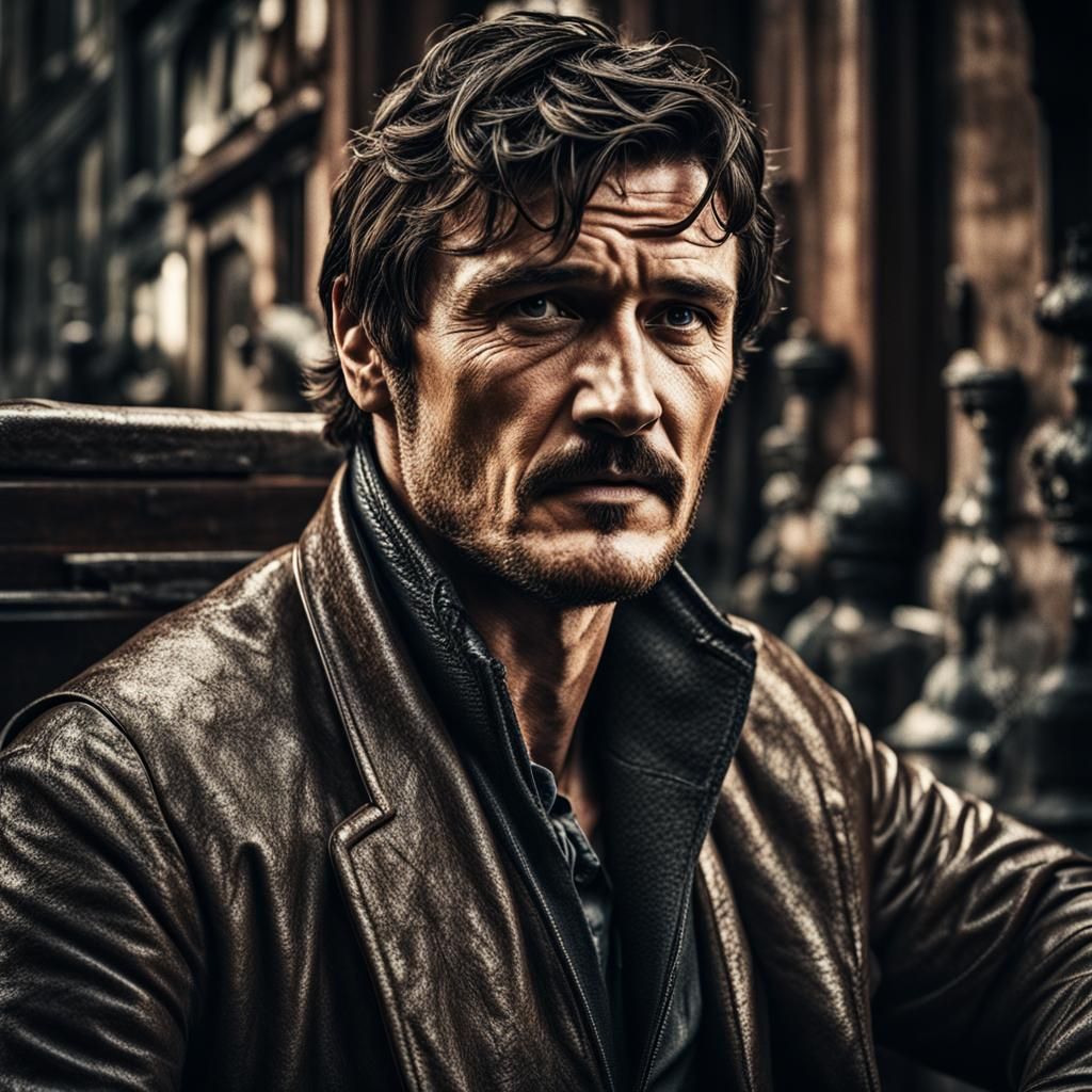 Hyperrealistic Portrait of Pedro Pascal in HDR