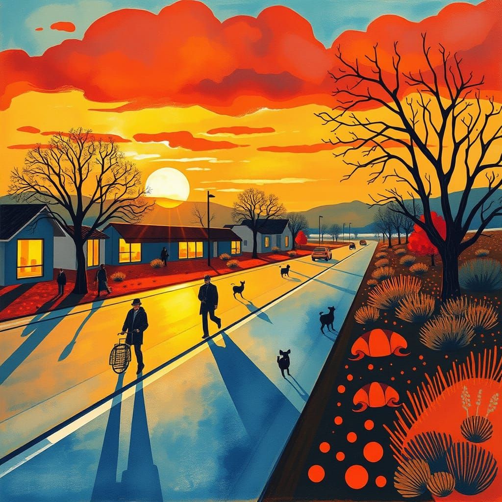 Vibrant Dreamlike Day with Golden Hour Light