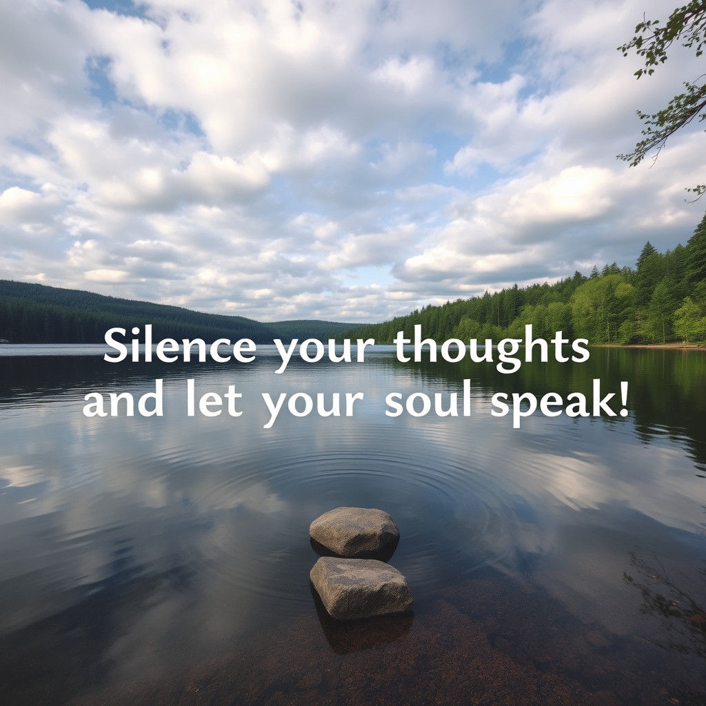 Serene Lake with Ripples and Forest