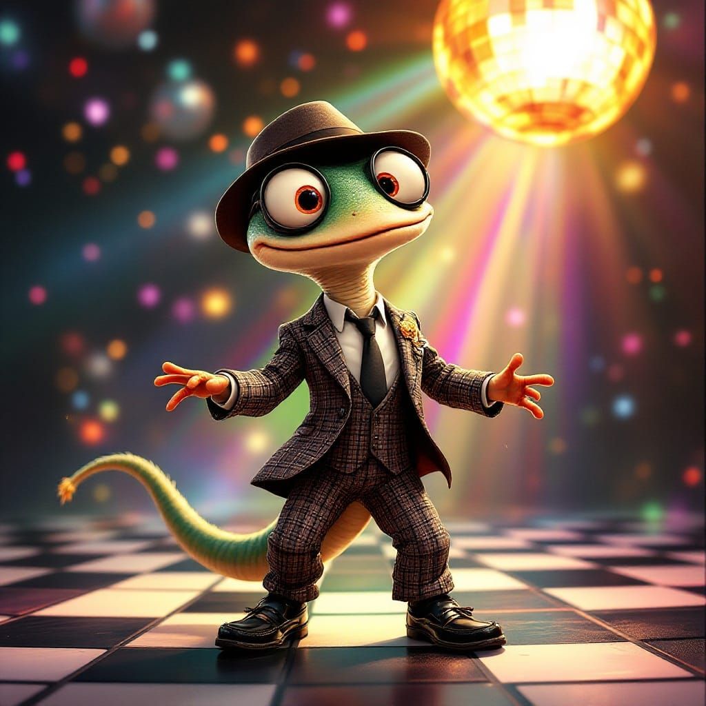Comical Skink Rudeboy Shines on Disco Dance Floor
