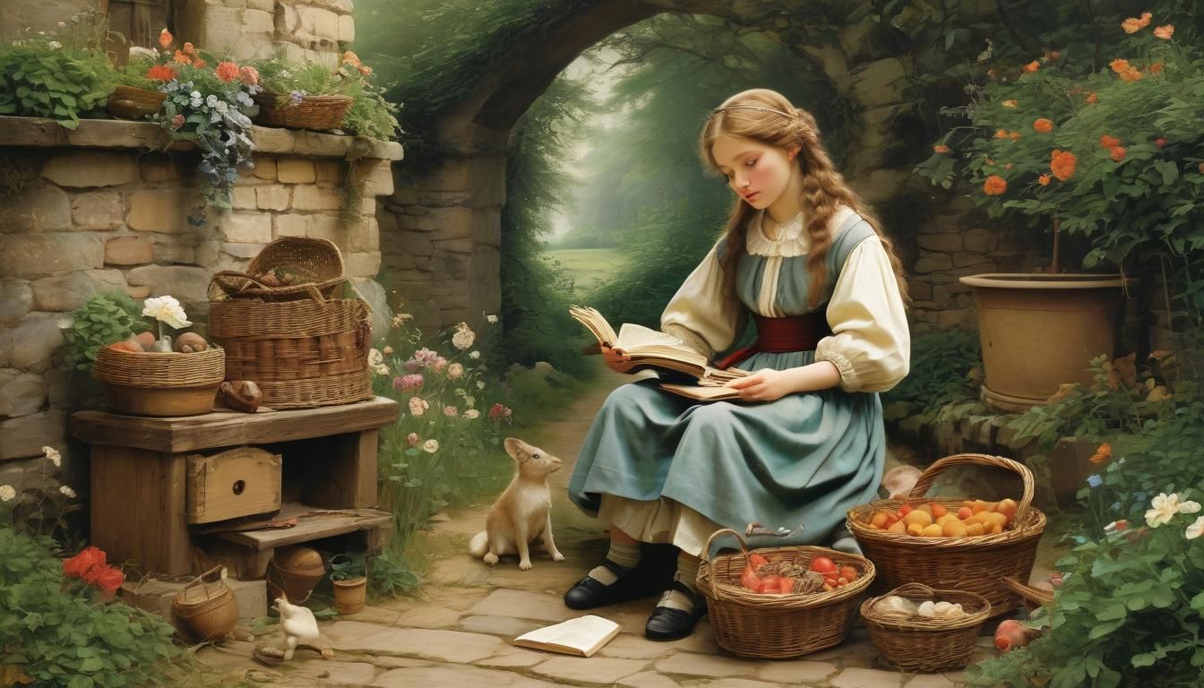 Mary Pondering: An Alice Havers Inspired Painting