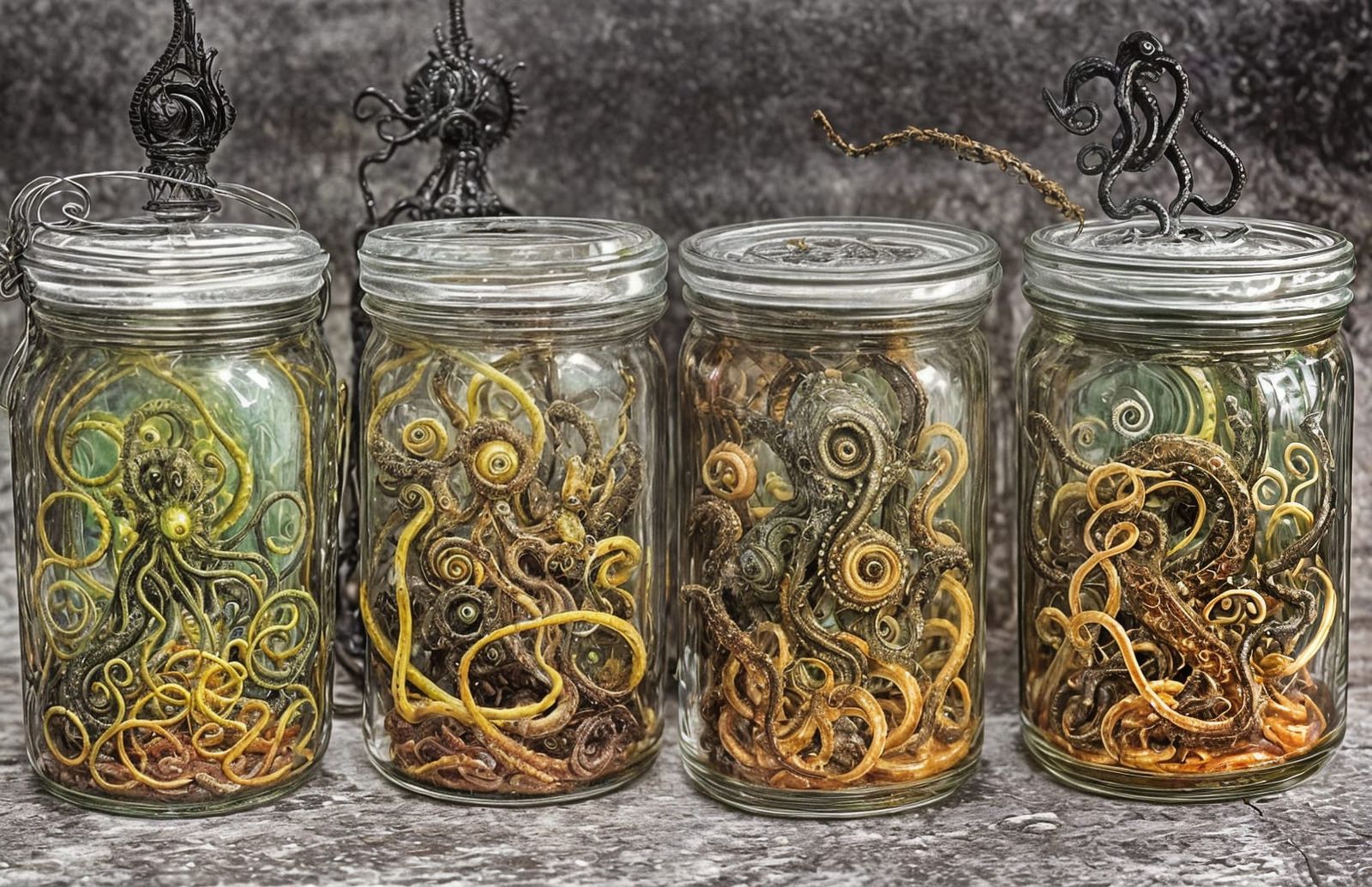 Pickled Lovecraftian Horrors in Jars