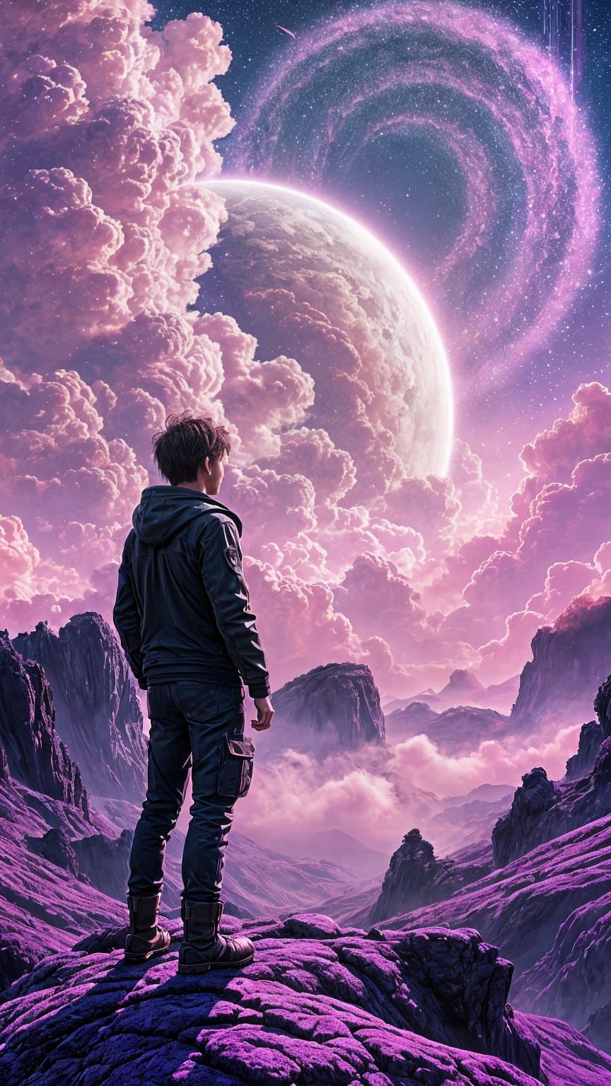 Anime-Style Alien Landscape in 4K