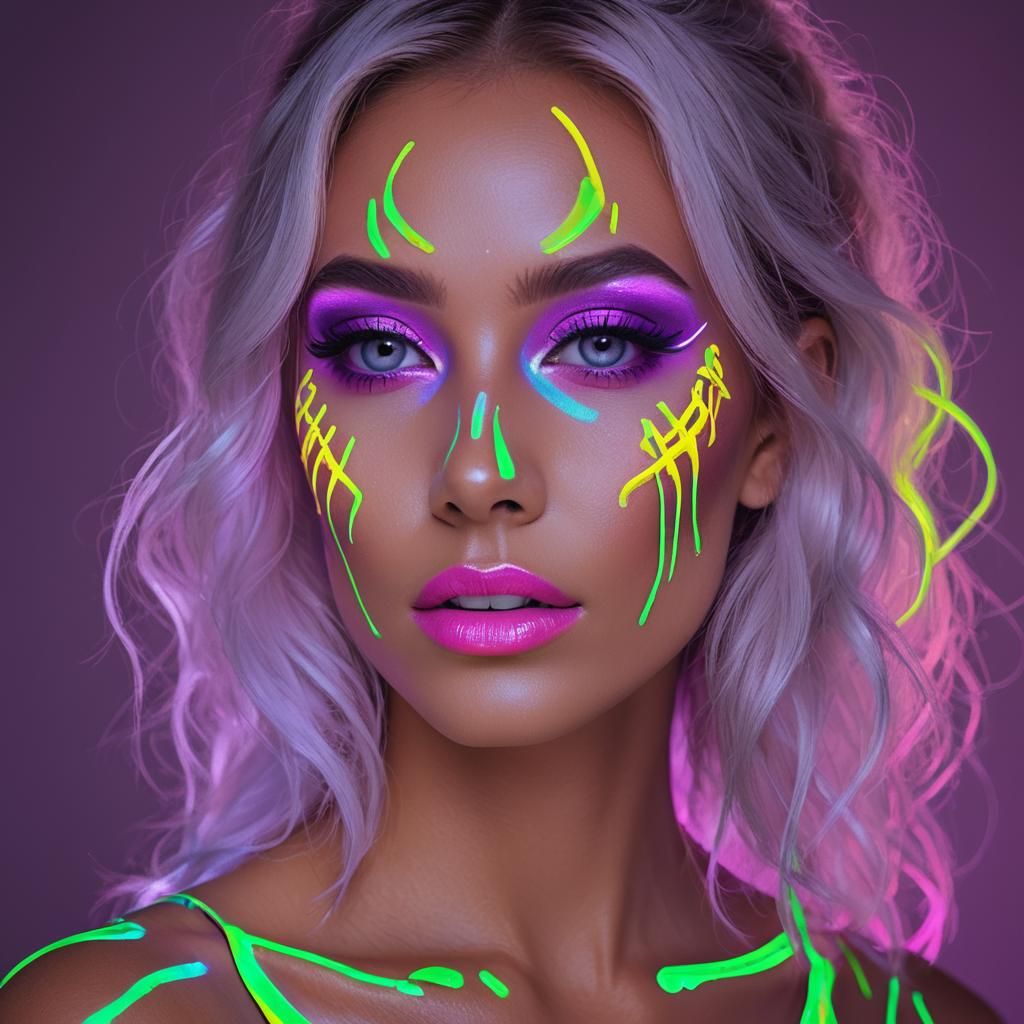 Neon makeup