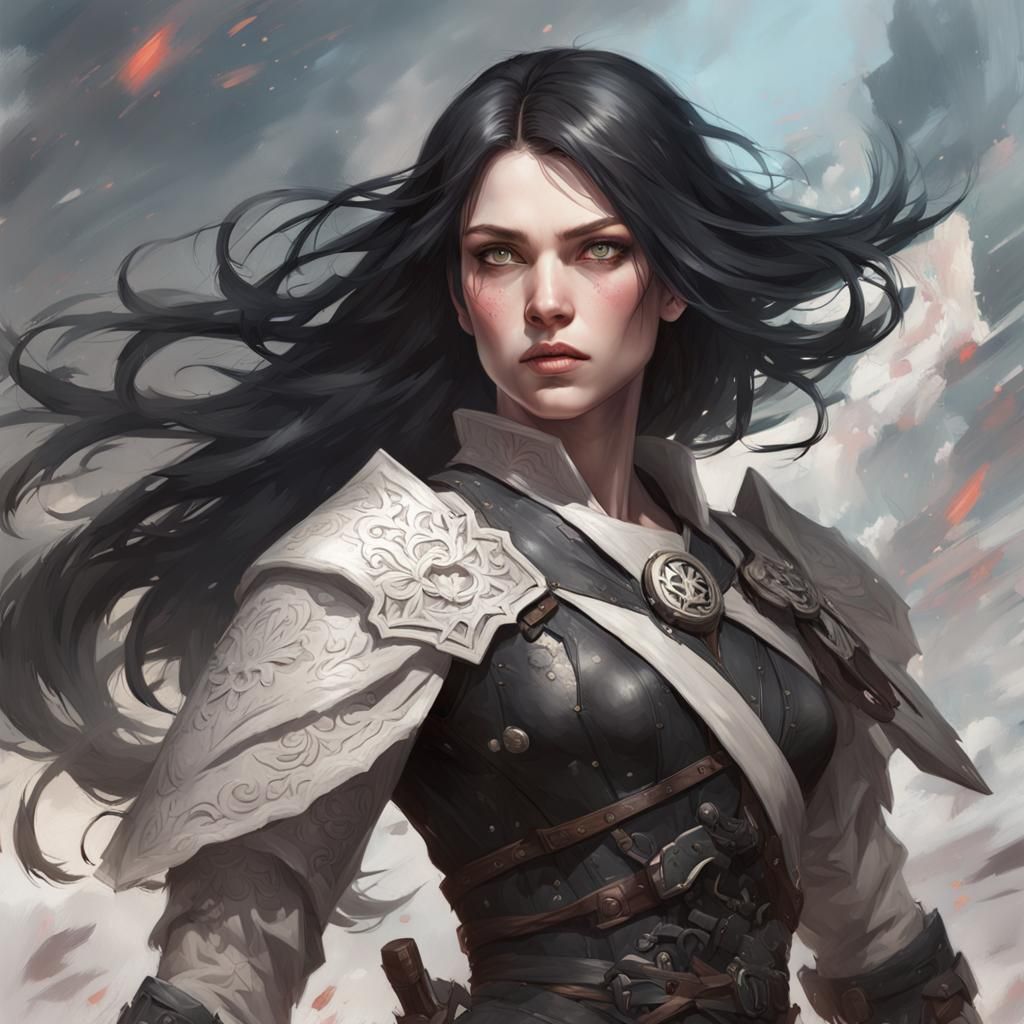Fantasy Warrior Portrait with Dynamic Lighting