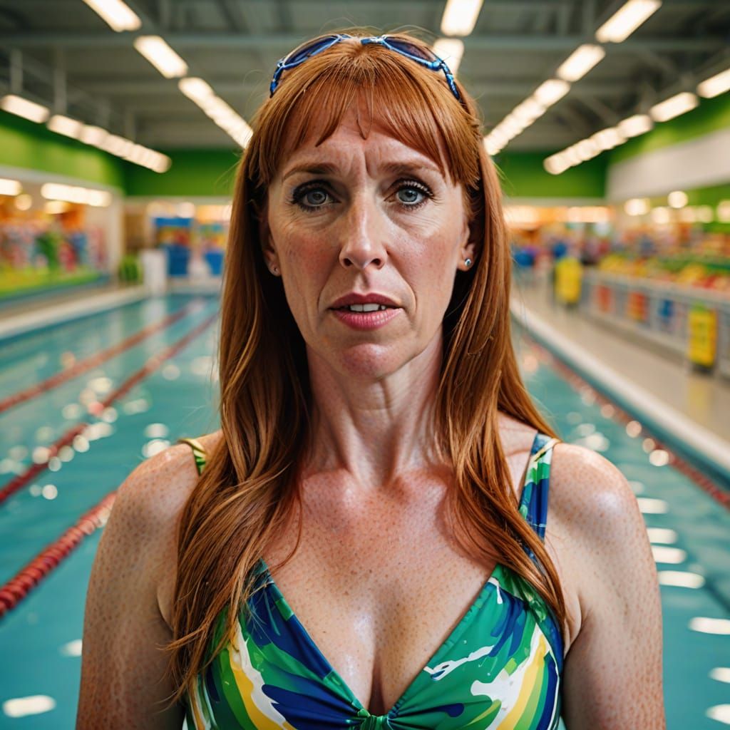 Angela Rayner Portrait in ASDA, Professional Photography