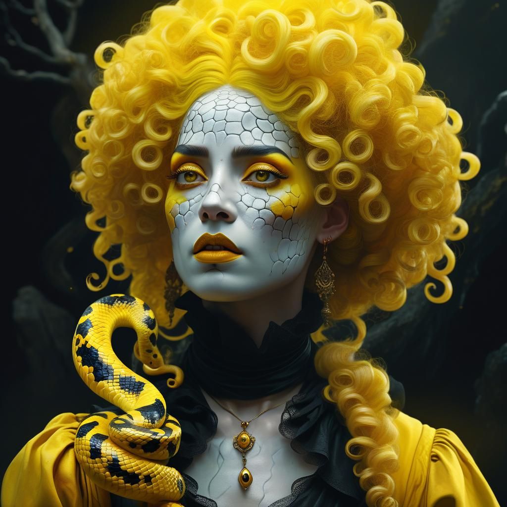 Mystical Witch Portrait in Cinematic Realism