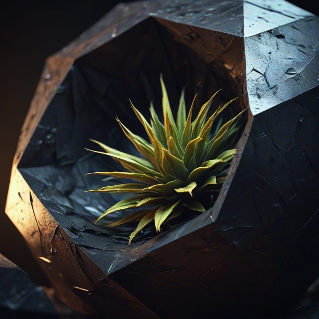 Surreal Frustrum in a Dark Room, Digital Art