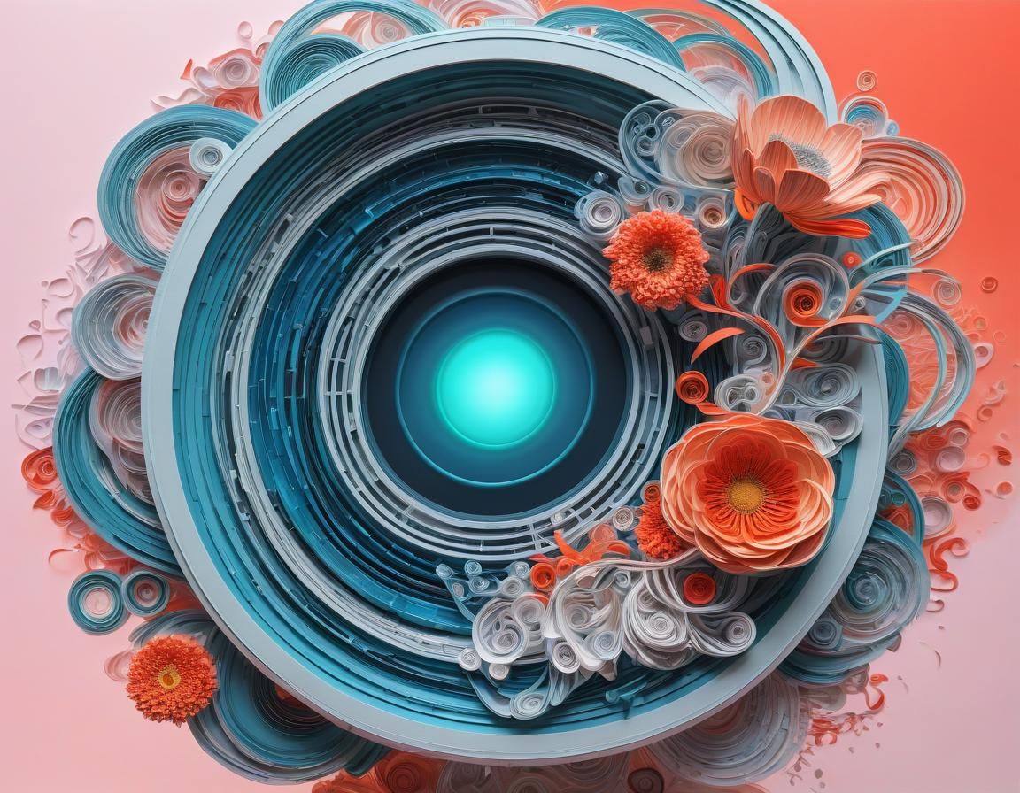 Ethereal Leap Overseer in Maximalist Vermilion Blossom