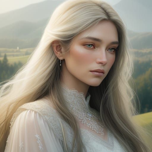 Ethereal Realism in Golden Light