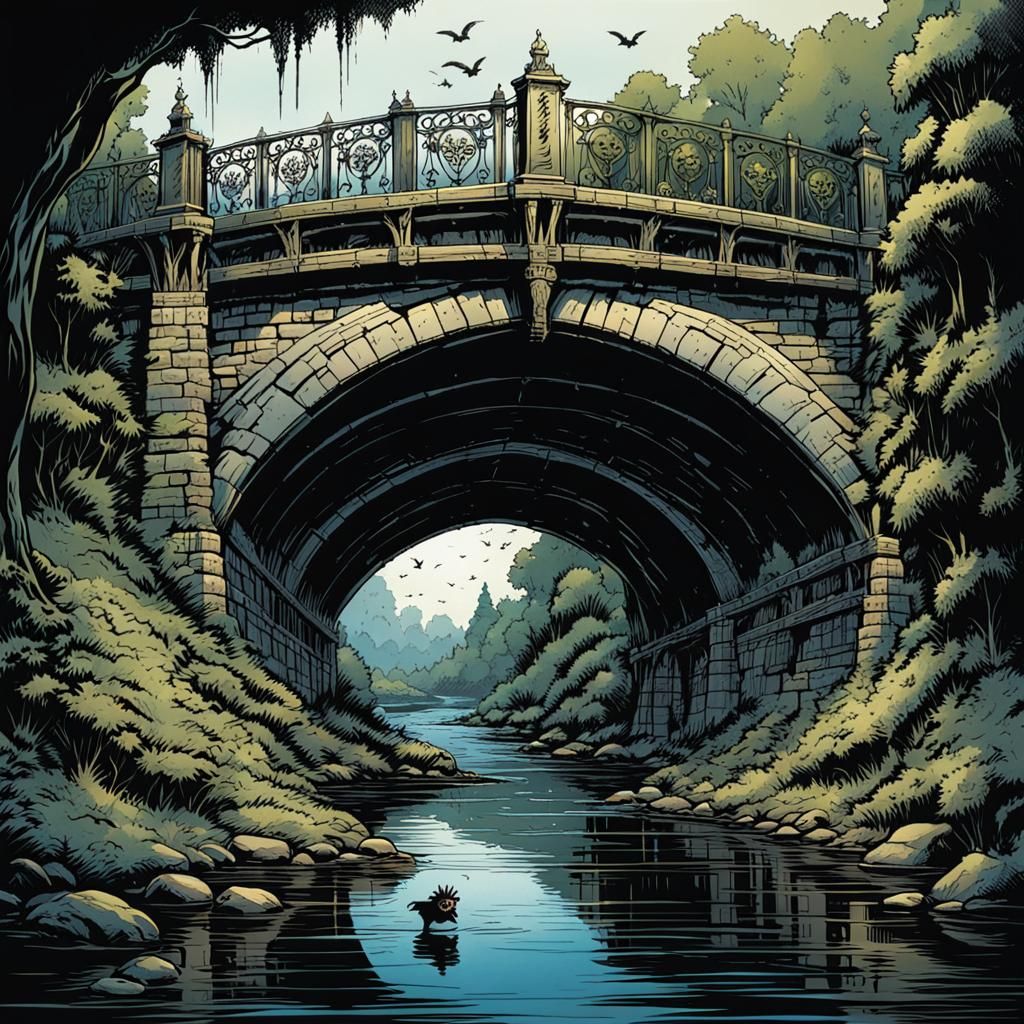 Goblin Ambush in Gothic Bridge