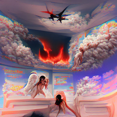 Heaven and Hell Contrasting Realms
