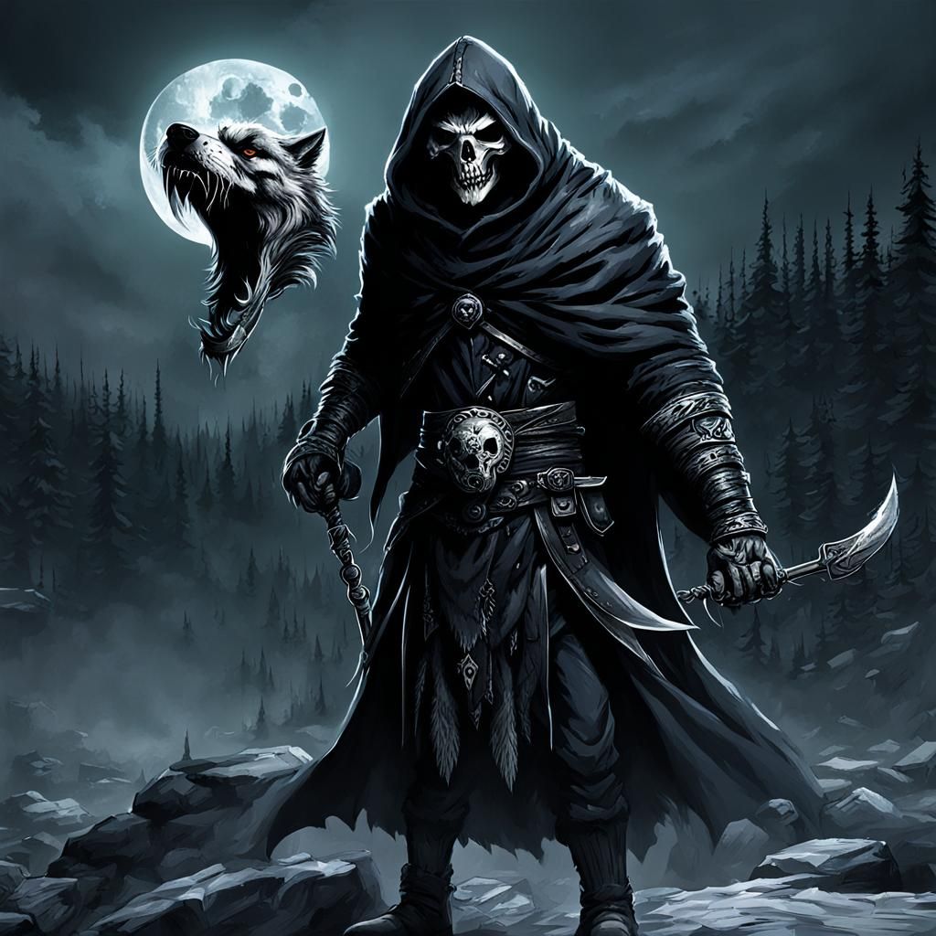 Reaper of Wolves: A Dark Fantasy Image