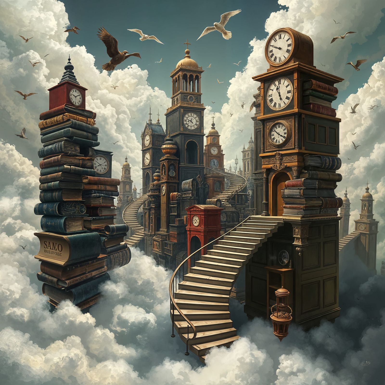 Surreal City of Forgotten Tales in Dreamlike Digital Art