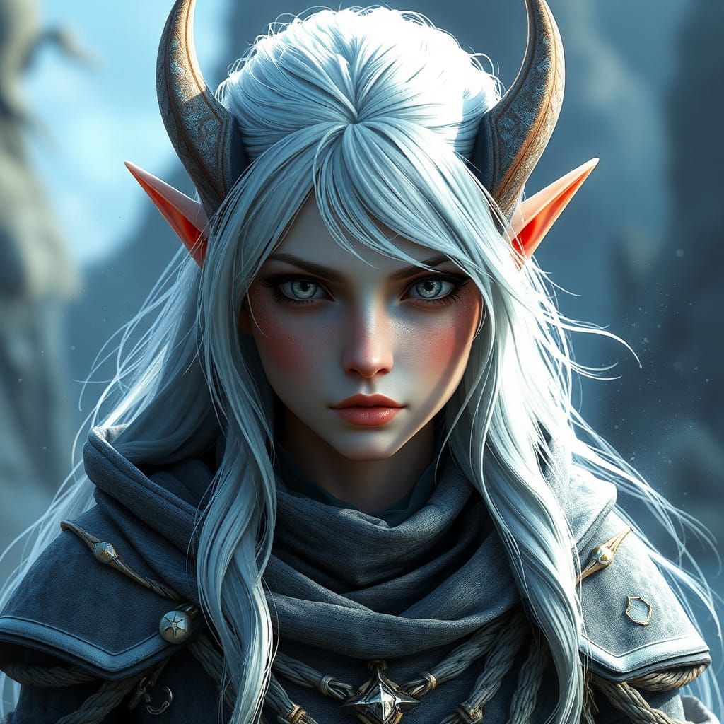 Fantasy Star-Elf in Detailed Matte Painting
