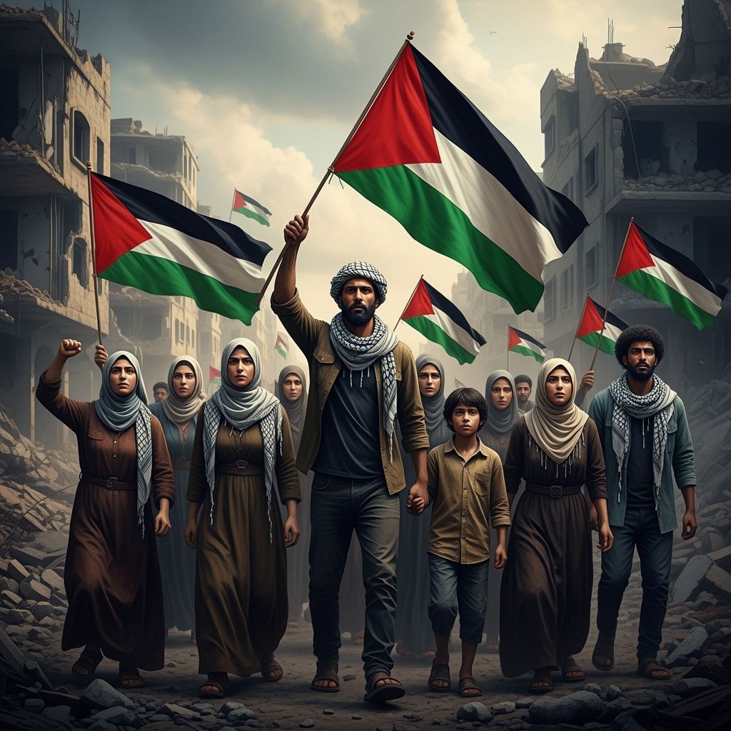 Defiant People Rise Amidst City Ruins