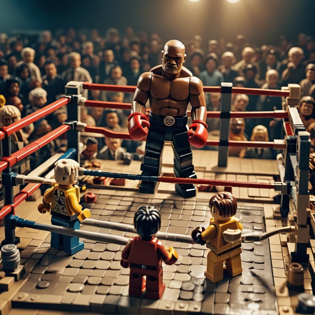 Lego Mike Tyson vs Jack Paul Boxing Match