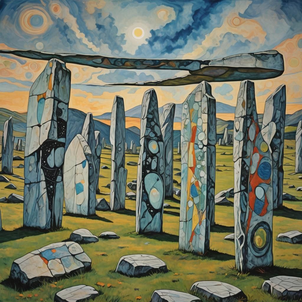 Surreal Vernal Equinox at Standing Stones