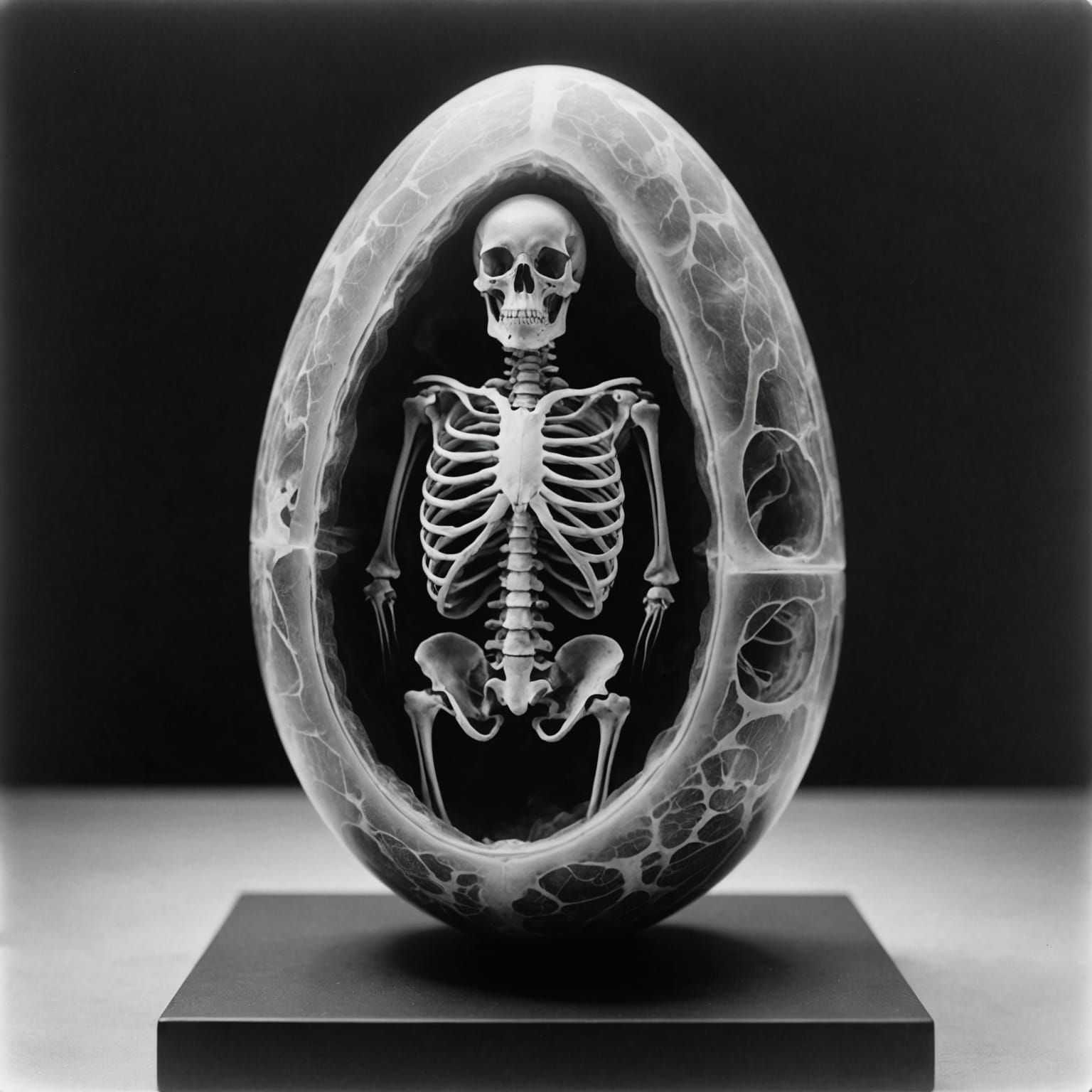 Detailed X-Ray of a Monster Egg Embryo