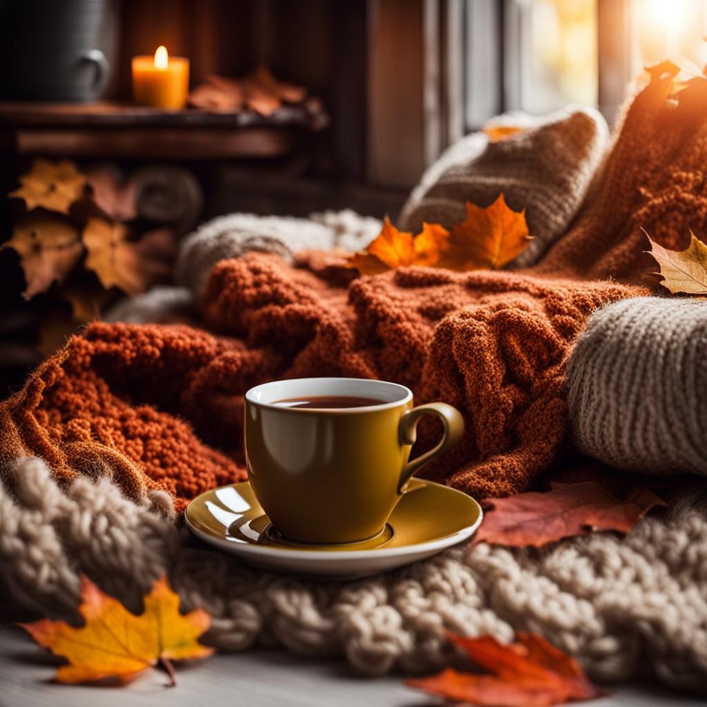 Cozy autumn scene