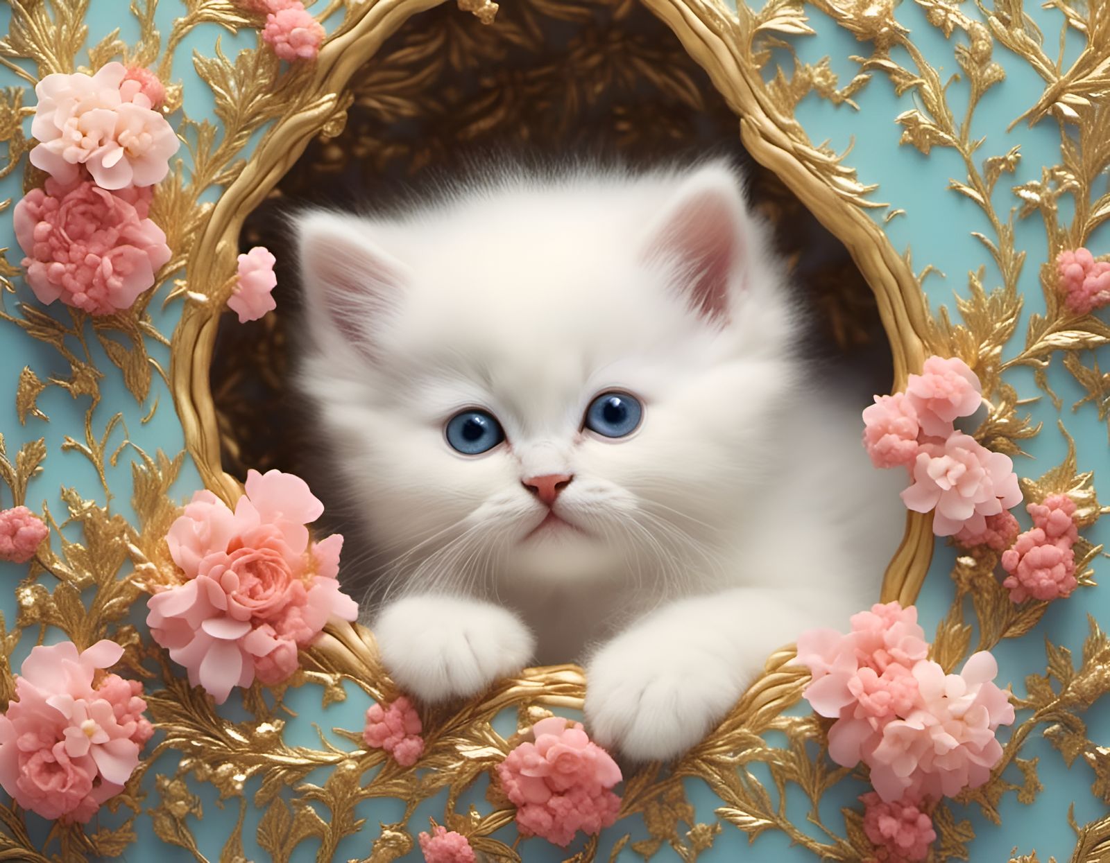 Adorable Kitten Portrait