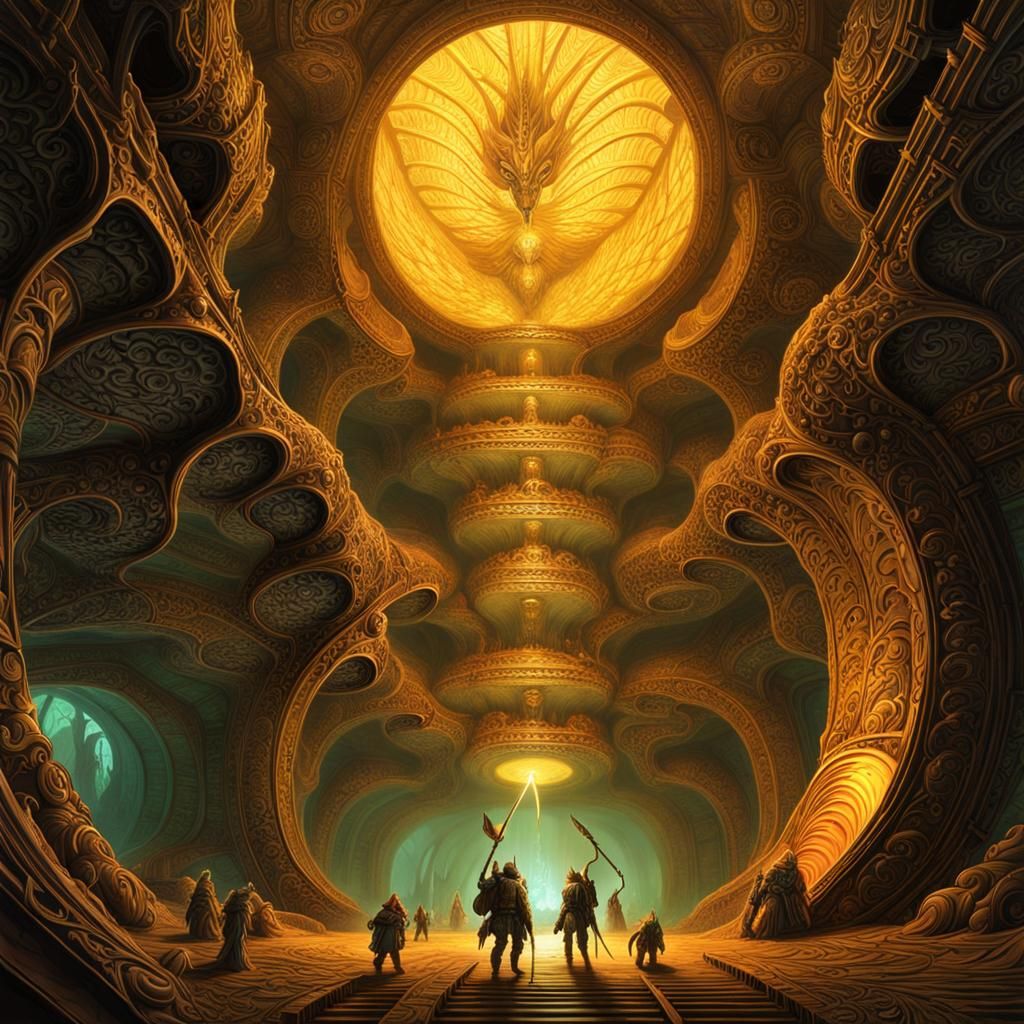 Biopunk Adventurers in Fractal Alien Hive