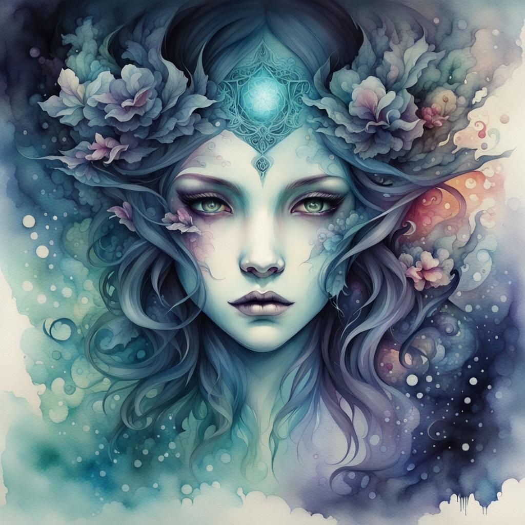 Dark Fantasy Watercolor World