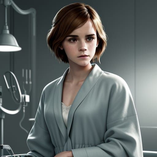 Emma Watson in Hospital Operating Theatre: Digital Art