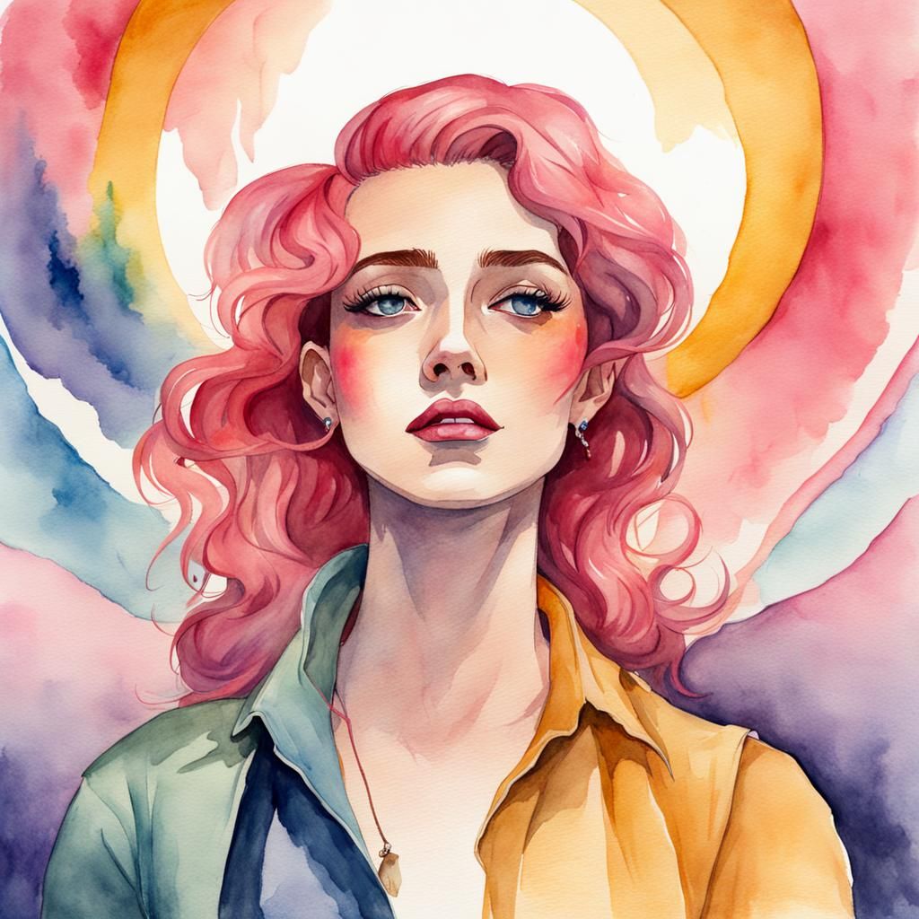 Gender Dysphoria: Watercolor Concept Art