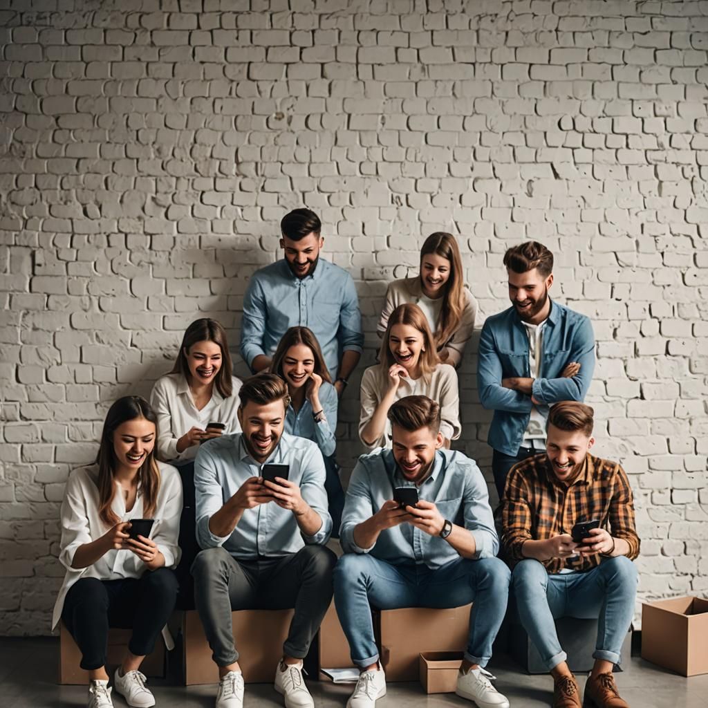 Office Scene: One Worker's Moment of Levity