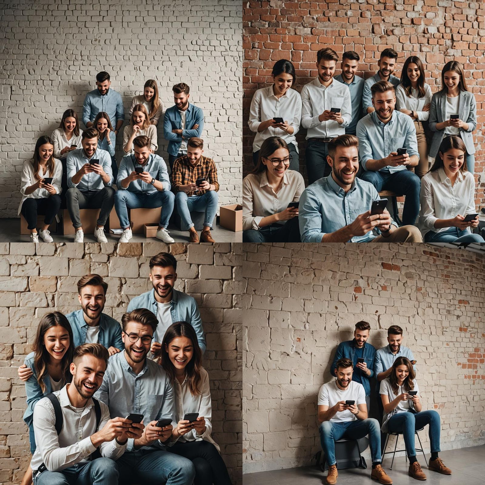 Office Scene: One Employee Enjoys a Break