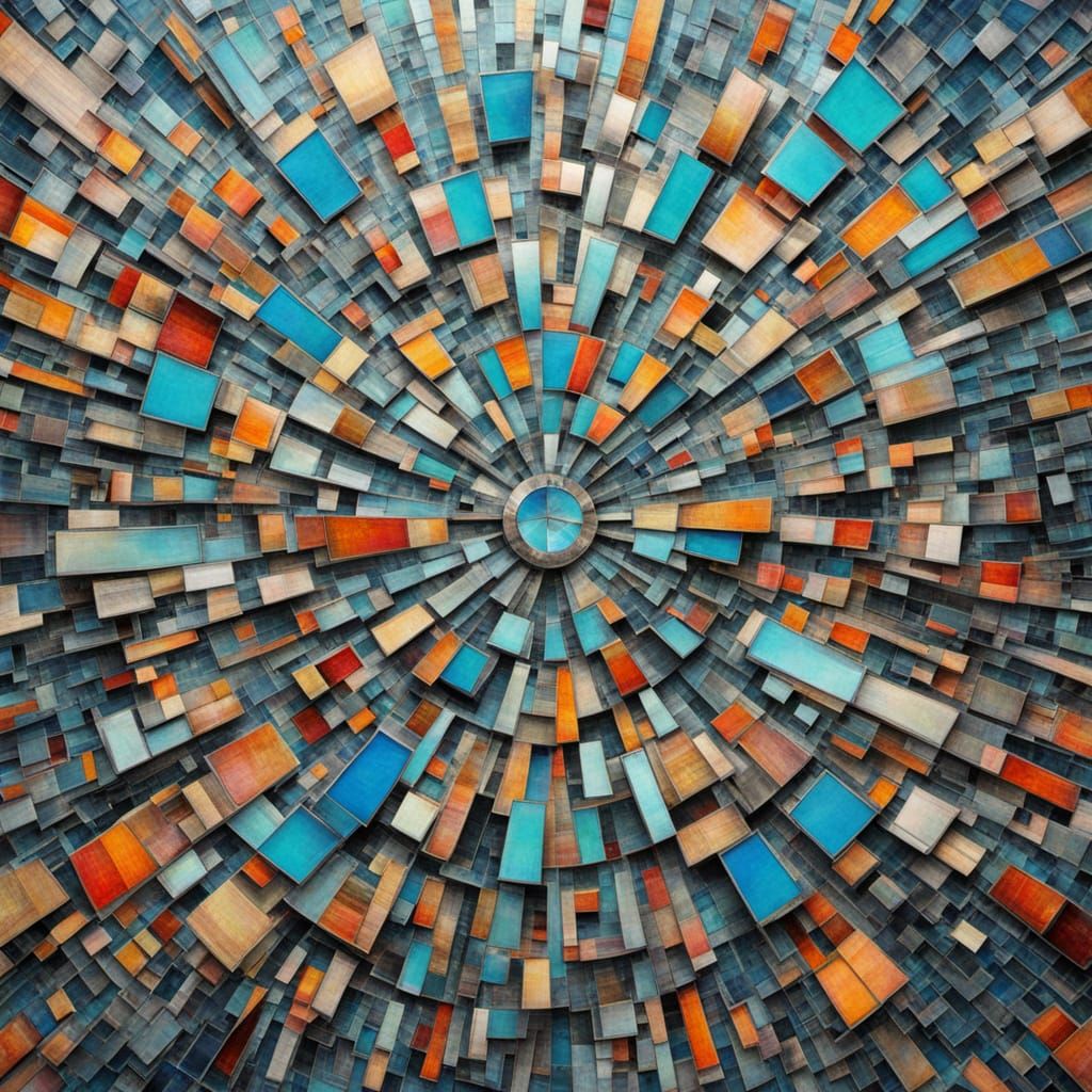 Surreal Aetherpunk Almond Mosaic