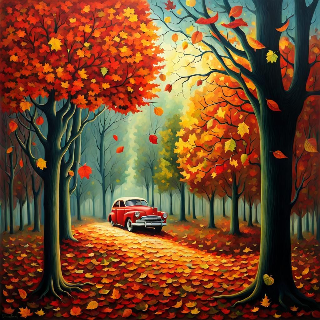 Surreal Autumnal Scene