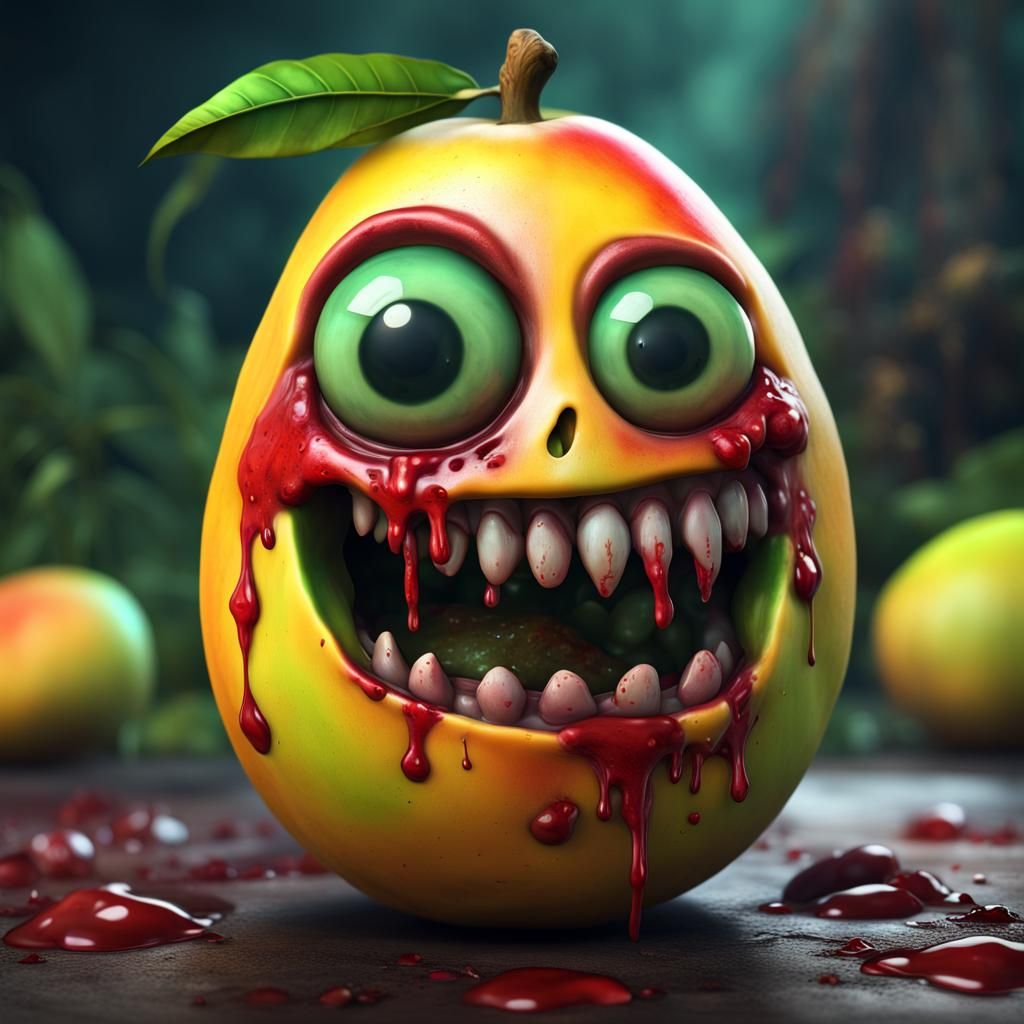 Zombie Mango: Cute Kawaii Horror Art