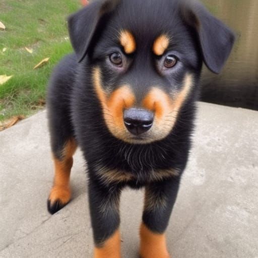 Wolf and Rottweiler Mix Puppies