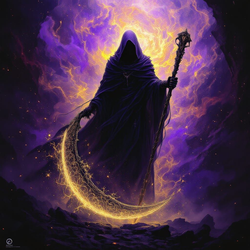 Majestic Grim Reaper in Dark Fantasy Art