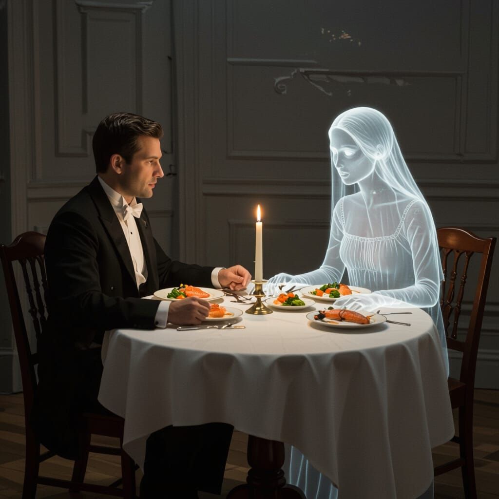 Ghostly Supper: A Spectral Meal by Candlelight