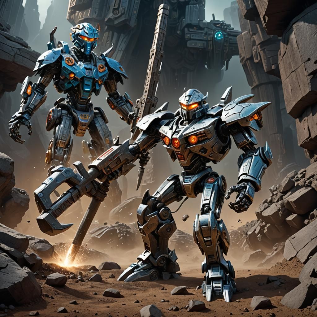 Live Action Bionicle Movie Poster in Sci-Fi Style