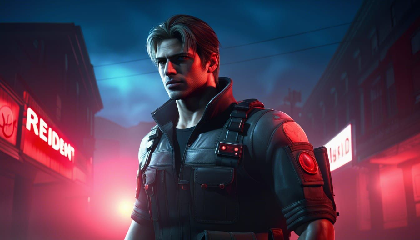 HUNK in Fog and Neon: A Hyperrealistic Rendering