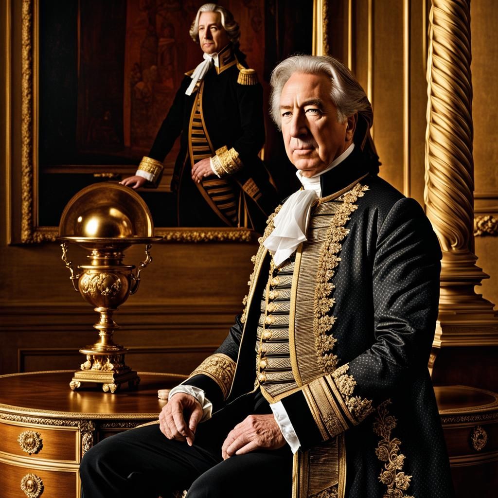 Alan Rickman as Valmont: Golden Ratio Portrait