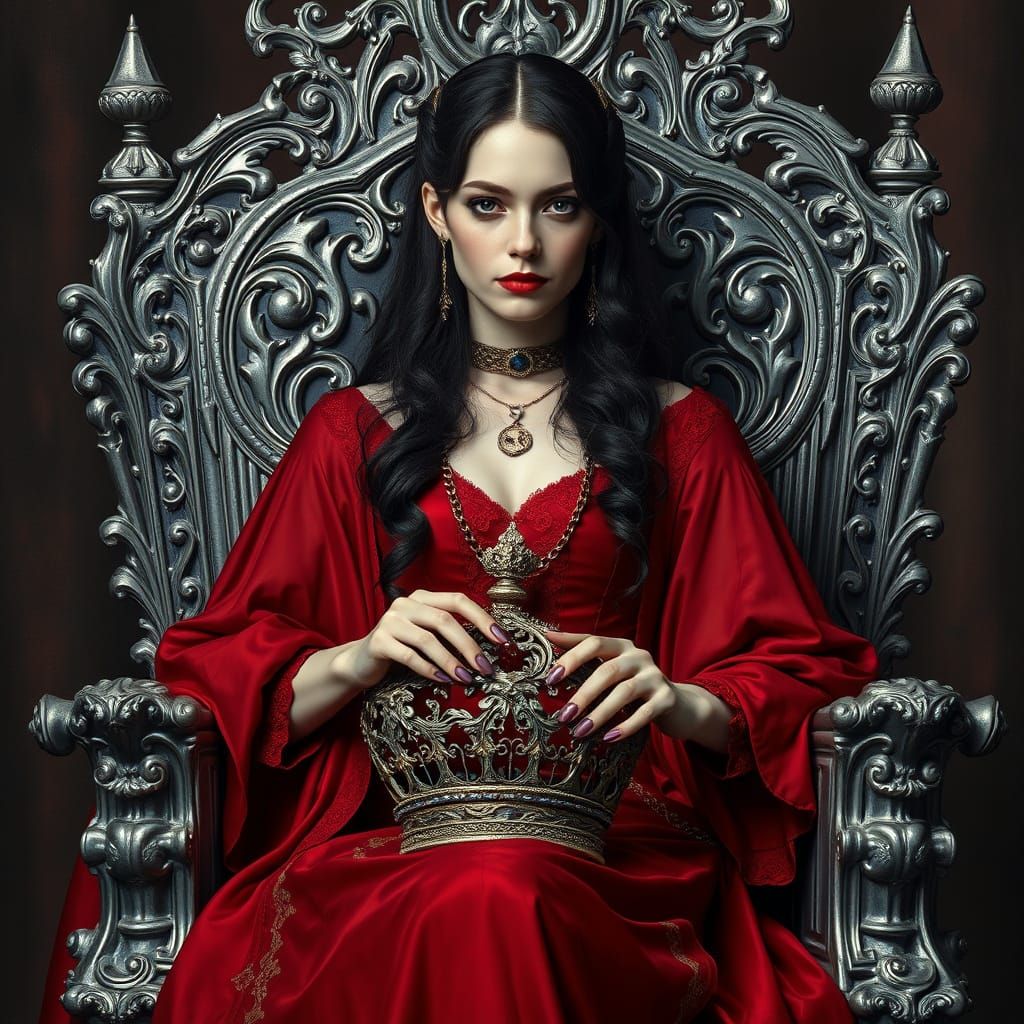 A Regal Baroque Queen in Mid-evil Splendor