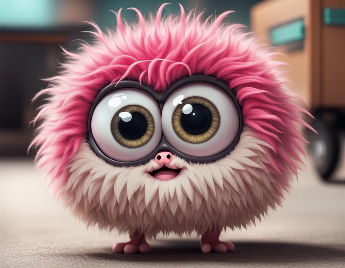 Cute Googly-Eyed Creature: Cuteness Personified