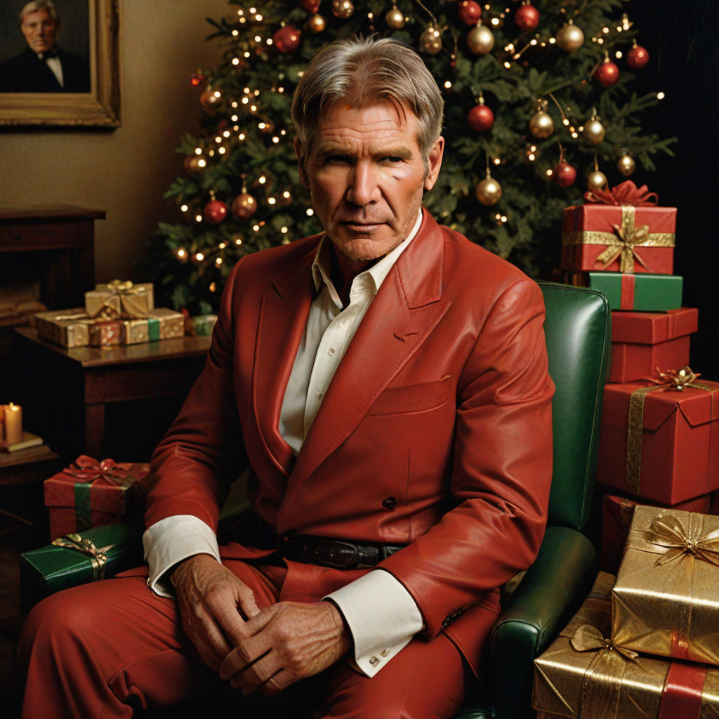 Harrison Ford as Jolly Santa Claus in Warm Winter Wonderland