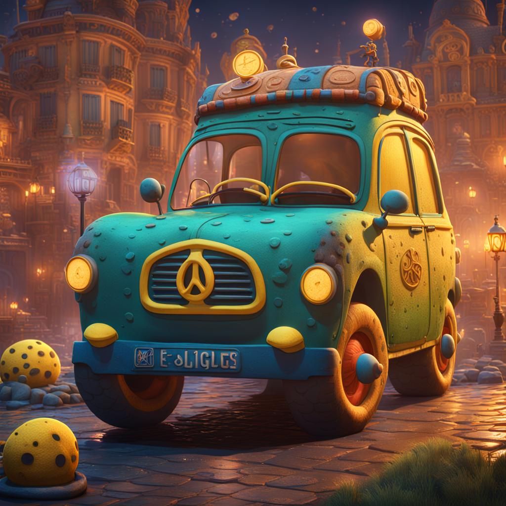 Spongebob Squarepants in PSG Kit: Detailed Digital Art