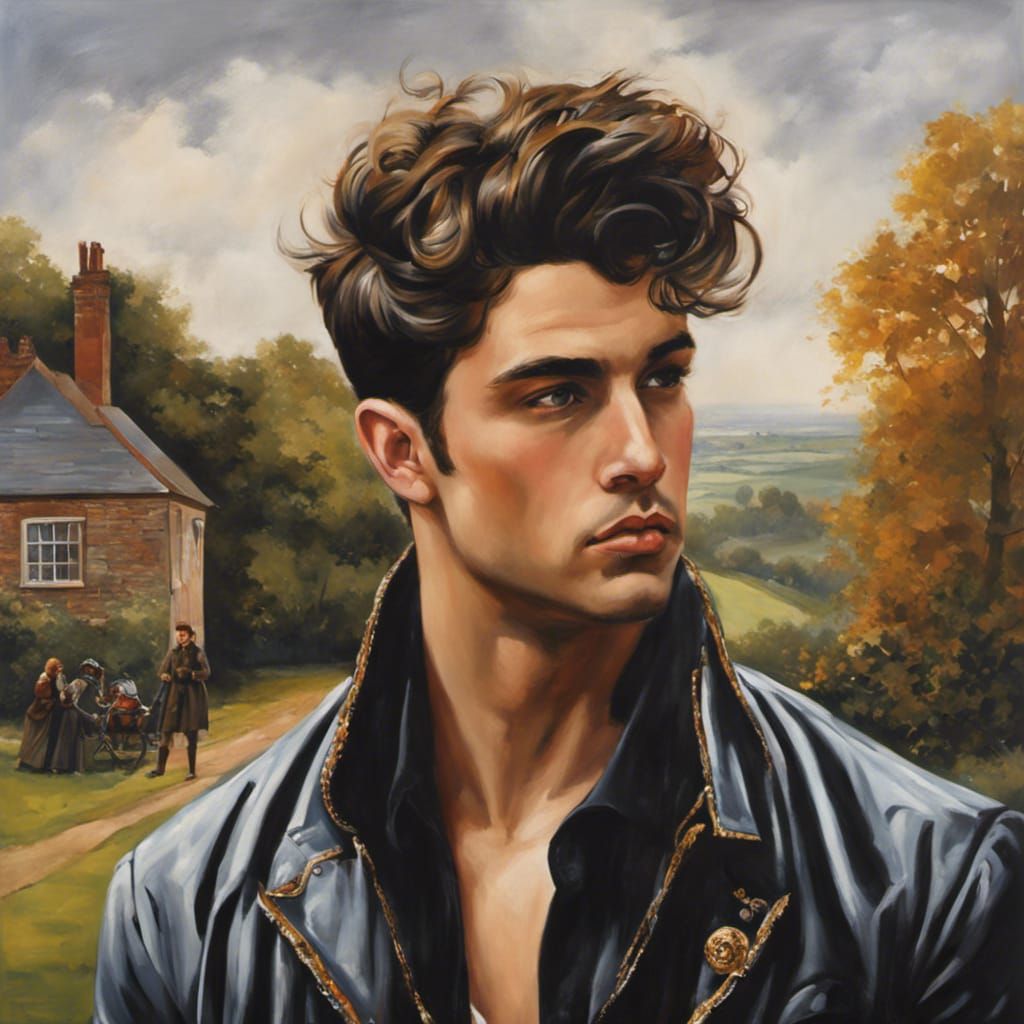 Handsome British Lad in Outdoor Masterpiece