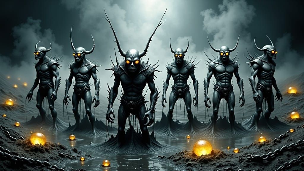 Mud Demons in Eerie Defensive Circle