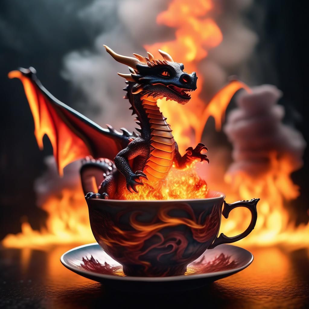 Teacup Dragons: A Miniature Firestorm in 3D